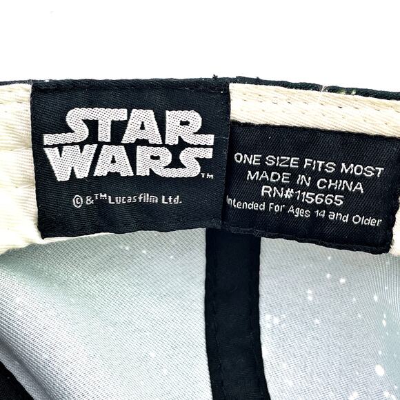 Star Wars Lucas Films Galaxy Print Snapback Logo Embroidery Hat Cap - Picture 5 of 6